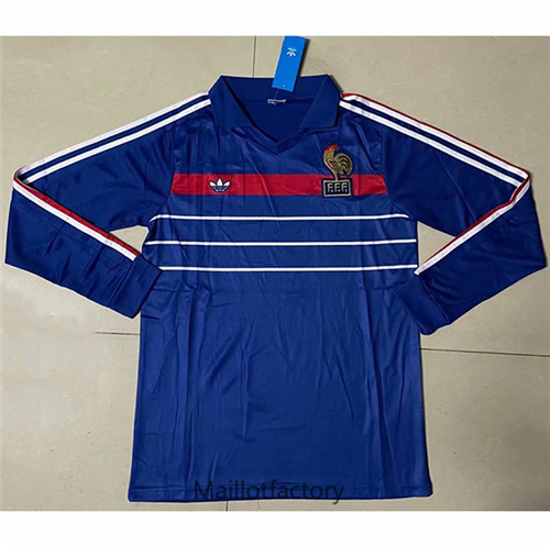 Achat Maillot du Retro France 1984 Domicile Manche Longue