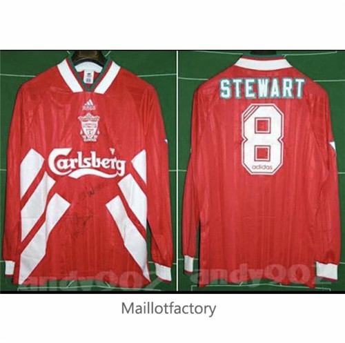 Achat Maillot du Retro Liverpool 1993-95 Domicile Manche Longue