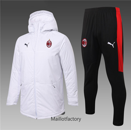 Achat Doudoune de foot AC Milan 2020/21 Blanc