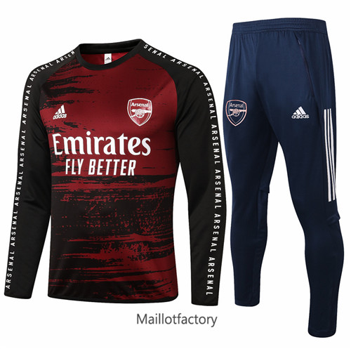 Achat Survetement du foot Arsenal 2020/21 Noir/Rouge