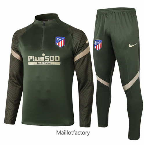 Achat Survetement du foot Atletico Madrid 2020/21 Armee Verte