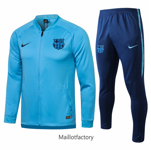 Achat Veste Survetement du foot Barcelone 2021/22 Bleu Clair