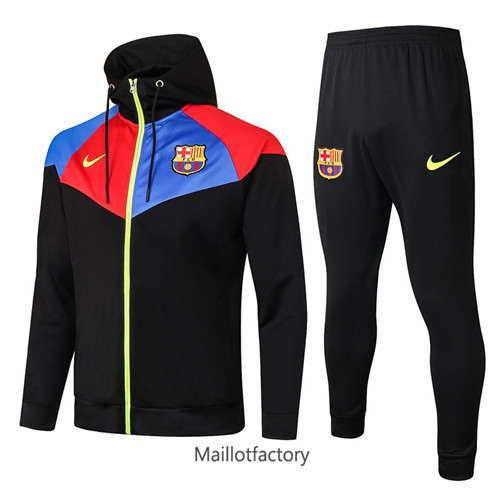 Achat Veste Survetement du foot Barcelone 2020/21 à Capuche Noir