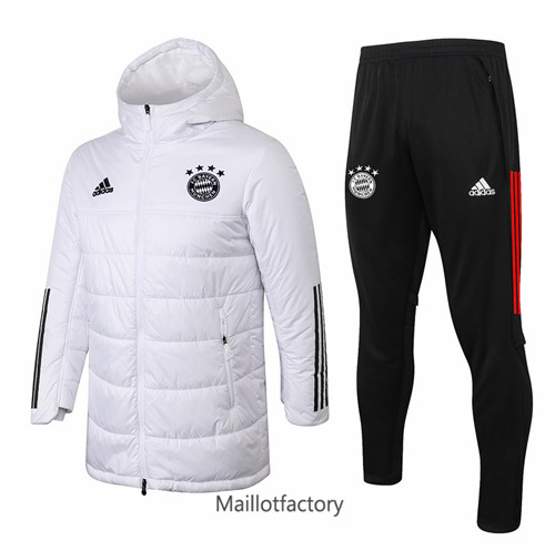 Achat Doudoune de foot Bayern Munich 2020/21 Blanc