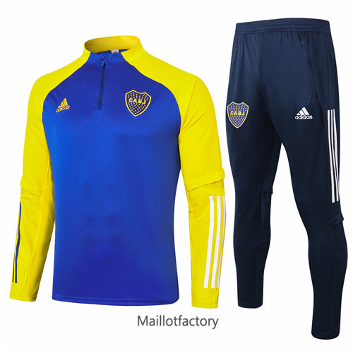 Achat Survetement du foot Boca Juniors 2020/21 Bleu Marine/Jaune