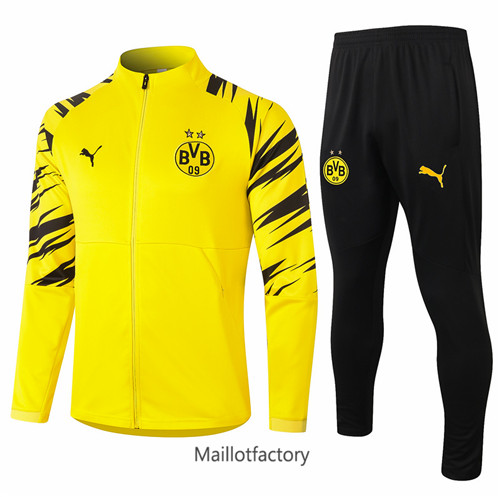 Achat Veste Survetement du foot Borussia Dortmund 2020/21 Jaune