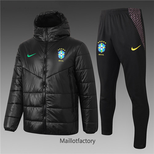 Achat Doudoune de foot Brésil 2020/21 Noir