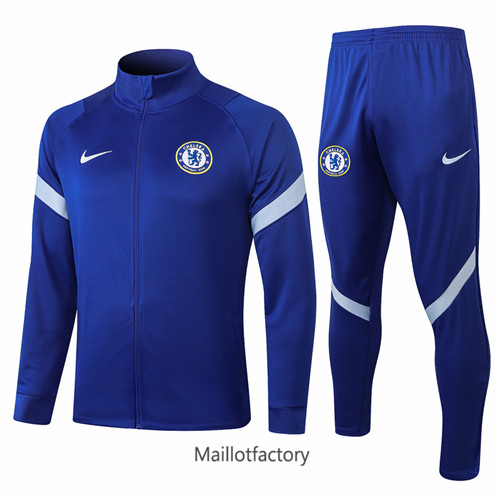 Achat Veste Survetement du foot Chelsea 2020/21 Bleu