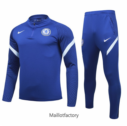 Achat Survetement Enfant de foot Chelsea 2021/22 Bleu Marine