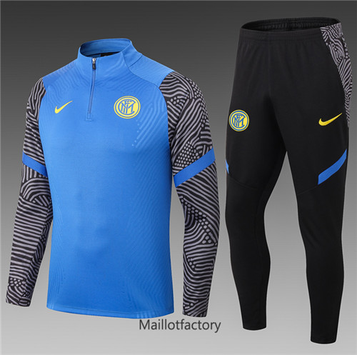 Achat Survetement Enfant de foot Inter Milan 2021/22 Bleu/Noir