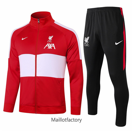 Achat Veste Survetement Enfant de foot Liverpool 2020/21 Rouge