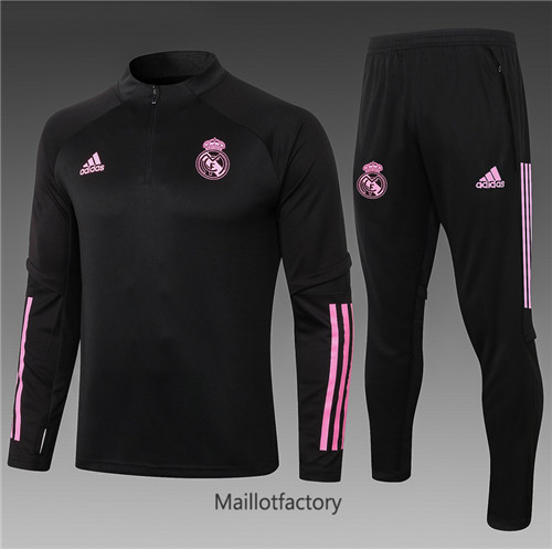 Achat Survetement Enfant de foot Real Madrid 2020/21 Noir/Rouge