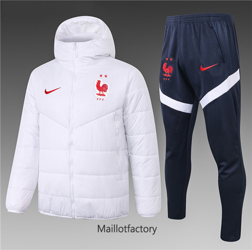 Achat Doudoune de foot France 2020/21 Blanc