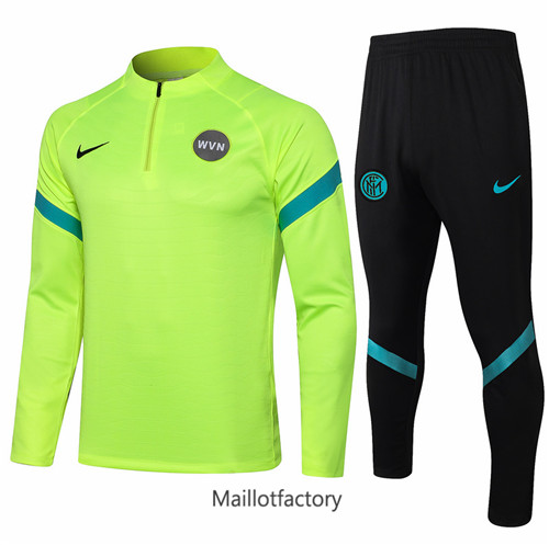 Achat Survetement du foot Inter Milan 2021/22 Vert Clair