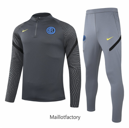 Achat Survetement du foot Inter Milan 2021/22 Gris/Noir