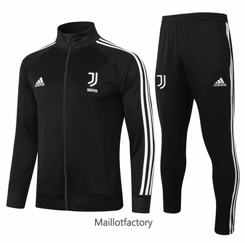 Achat Veste Survetement du foot Juventus 2020/21 Noir/Blanc