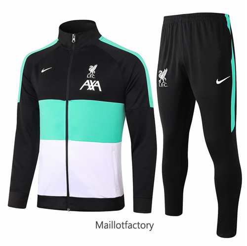 Achat Veste Survetement du foot Liverpool 2020/21 Noir