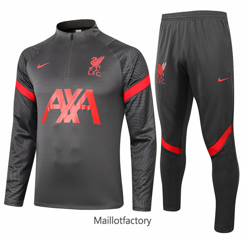 Achat Survetement du foot Liverpool 2020/21 Gris foncé