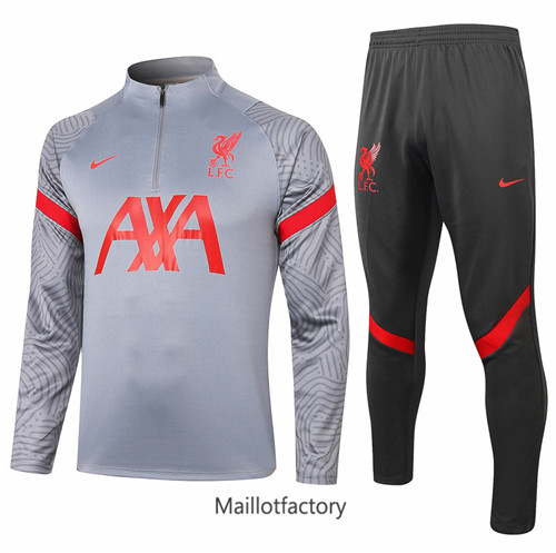 Achat Survetement du foot Liverpool 2020/21 Gris clair