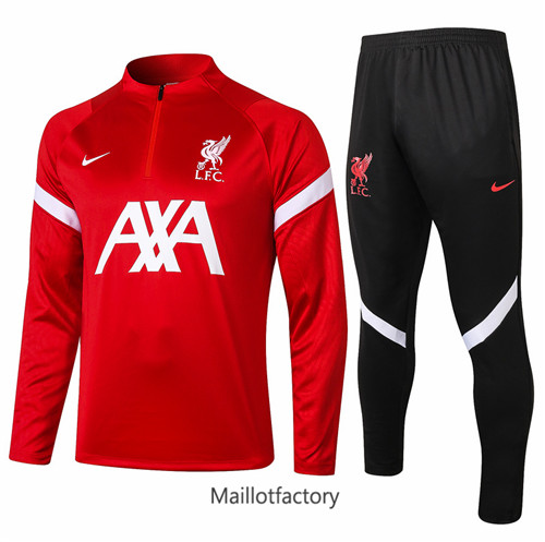 Achat Survetement du foot Liverpool 2020/21 Rouge