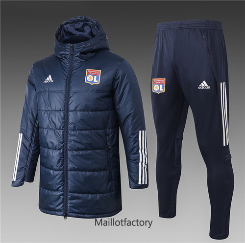 Achat Doudoune de foot Lyon 2020/21 Bleu Marine