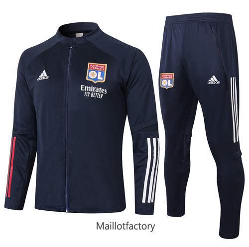 Achat Veste Survetement du foot Lyon 2020/21 Bleu Marine