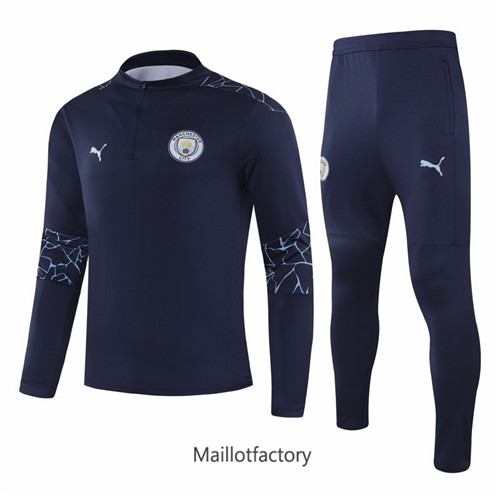 Achat Survetement du foot Manchester City 2021/22 Bleu Marine