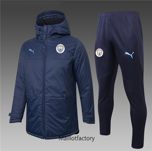 Achat Doudoune de foot Manchester City 2020/21 Bleu Marine