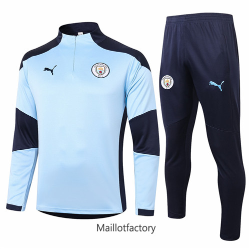 Achat Survetement du foot Manchester City 2020/21 Bleu clair