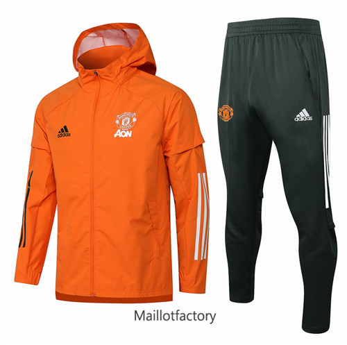 Achat Coupe vent de foot Manchester United 2021/22 Orange