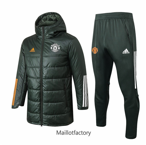 Achat Doudoune de foot Manchester United 2020/21 Armee Verte