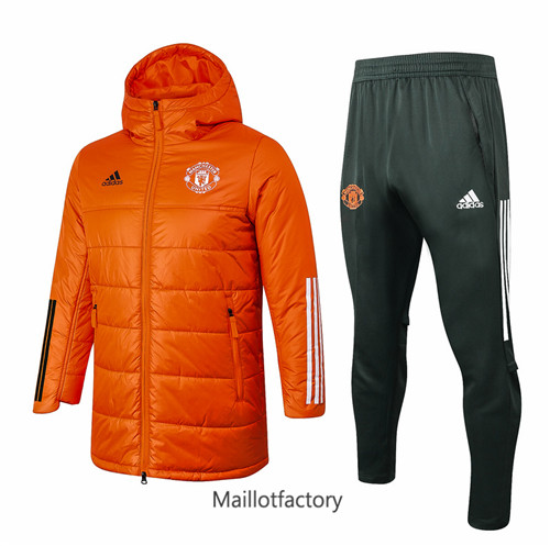 Achat Doudoune de foot Manchester United 2020/21 Orange