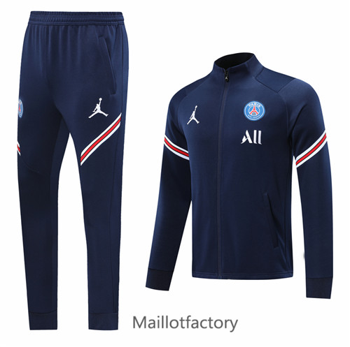 Achat Veste Survetement du foot PSG 2021/22 Bleu Marine