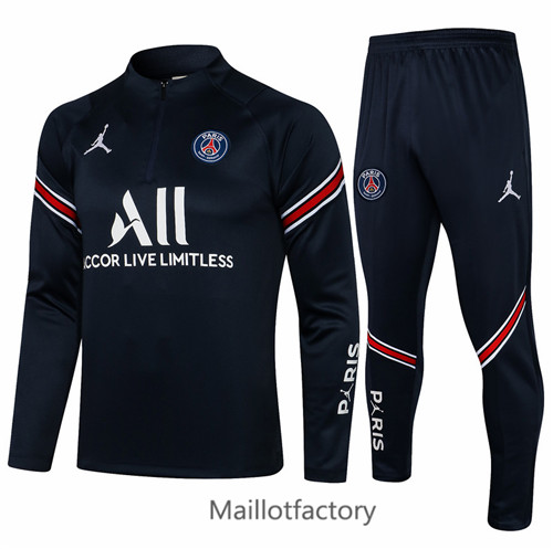 Achat Survetement du foot PSG Jordan 2021/22 Bleu Marine