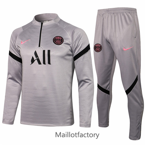 Achat Survetement du foot PSG 2021/22 Gris Clair