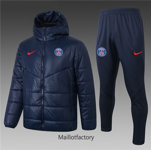 Achat Doudoune de foot PSG 2020/21 Bleu Marine