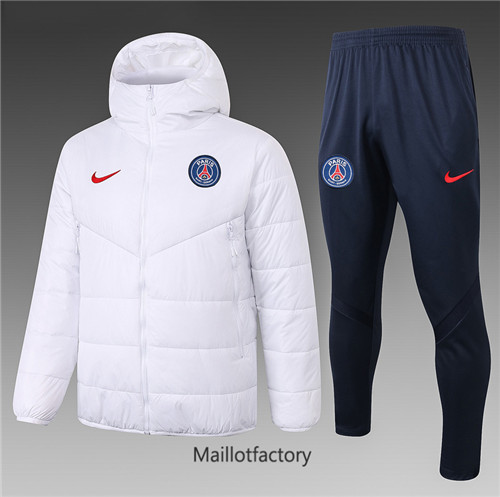 Achat Doudoune de foot PSG 2020/21 Blanc