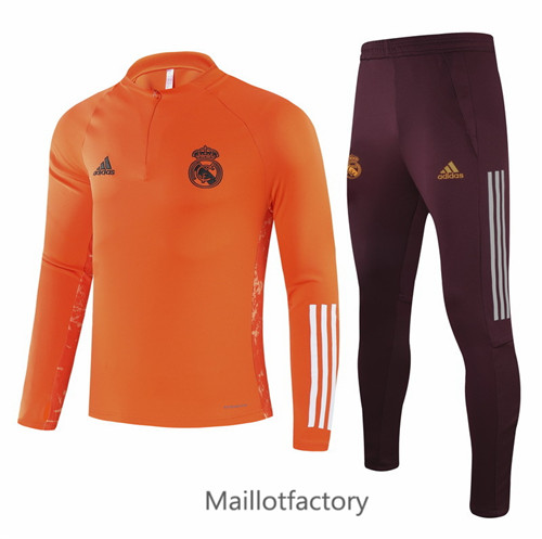 Achat Survetement du foot Real Madrid 2021/22 Champions League Orange