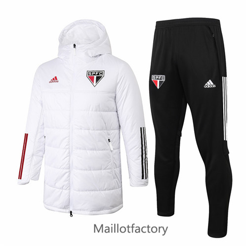 Achat Doudoune de foot Sao Paulo 2020/21 Blanc