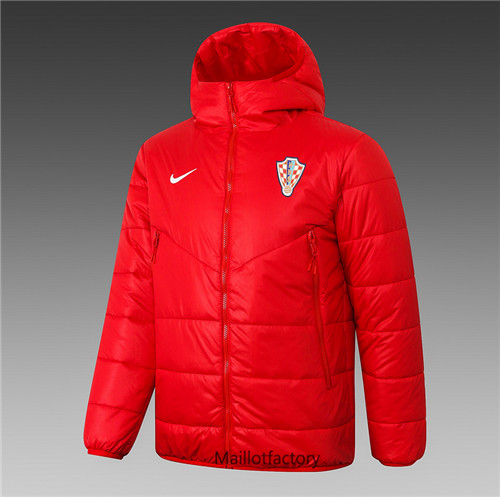 Achat Veste foot Doudoune Croatie 2020/21 Rouge