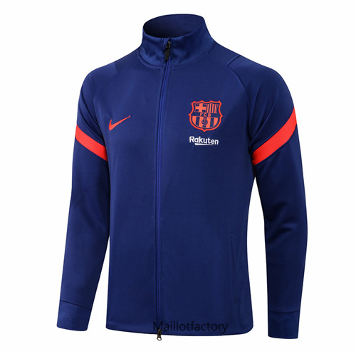 Achat Veste foot Barcelone 2021/22 Survetement Bleu Col Haut