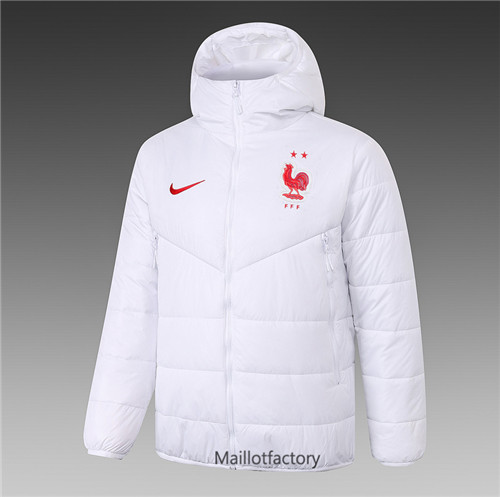 Achat Veste foot Doudoune France 2020/21 Blanc