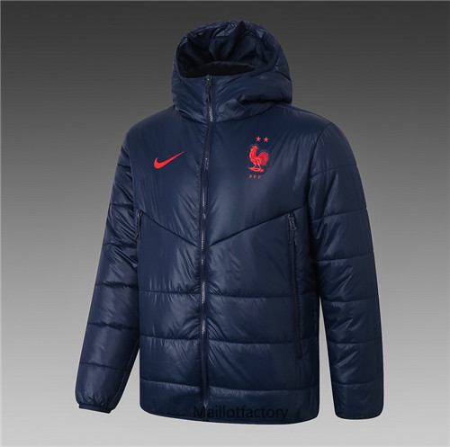 Achat Veste foot Doudoune France 2020/21 Bleu Marine