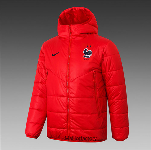 Achat Veste foot Doudoune France 2020/21 Rouge