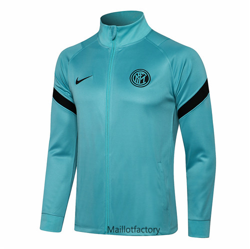 Achat Veste foot Inter Milan 2021/22 Vert Col Haut