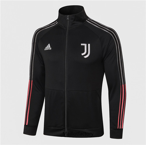 Achat Veste foot Juventus 2020/21 Col Haut Noir