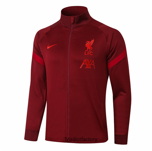 Achat Veste foot Liverpool 2020/21 Rouge