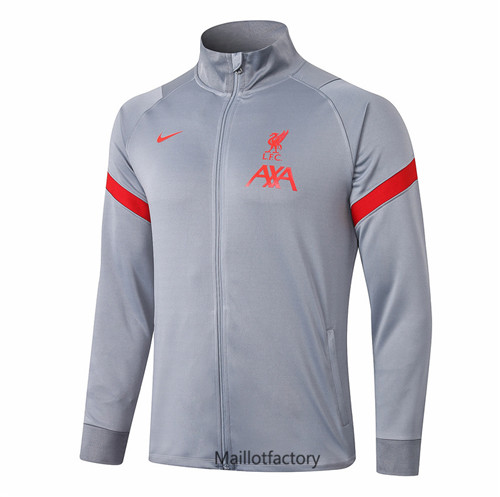 Achat Veste foot Liverpool 2020/21 Gris clair