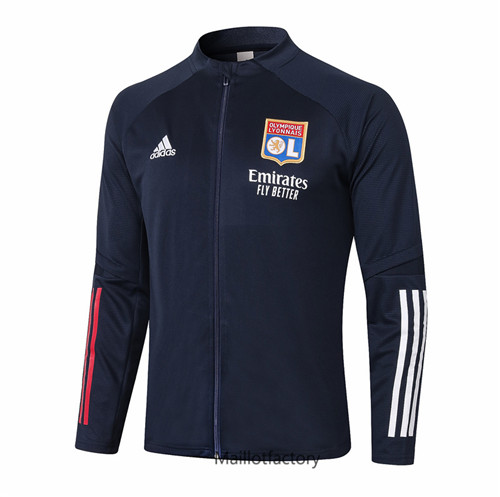 Achat Veste foot Lyon 2020/21 Bleu Marine