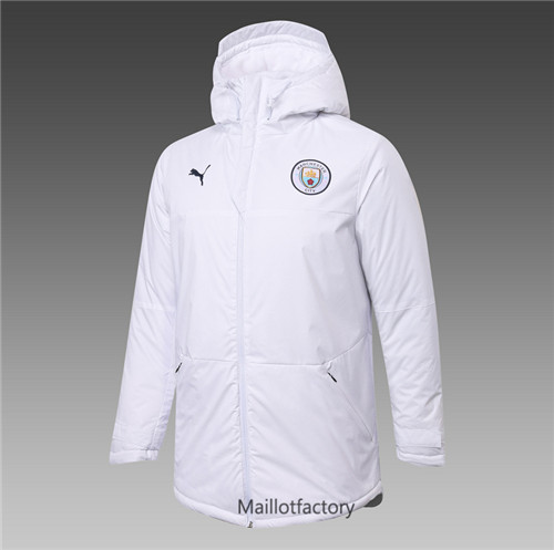 Achat Veste foot Doudoune Manchester City 2020/21 Blanc